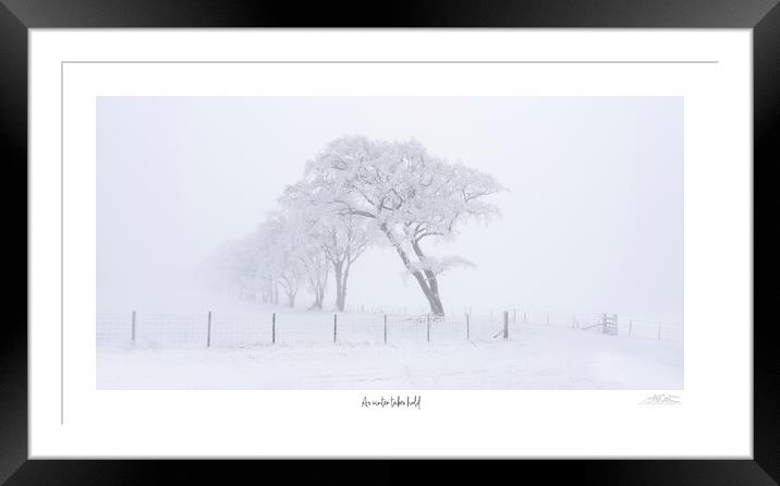 ITS BALTIC...... As winter takes hold Framed Mounted Print by JC studios LRPS ARPS