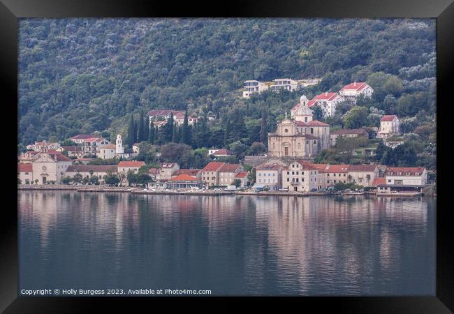 Bay of Kotor, Montenegro  Framed Print by Holly Burgess
