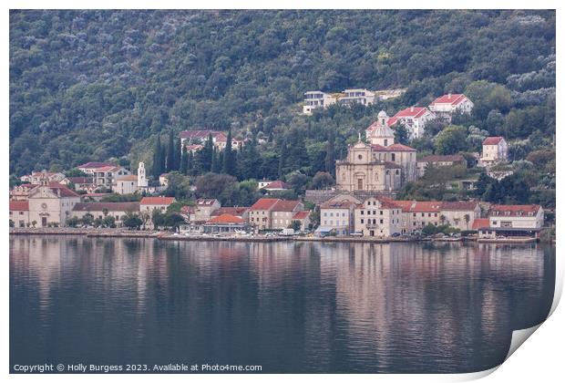 Bay of Kotor, Montenegro  Print by Holly Burgess