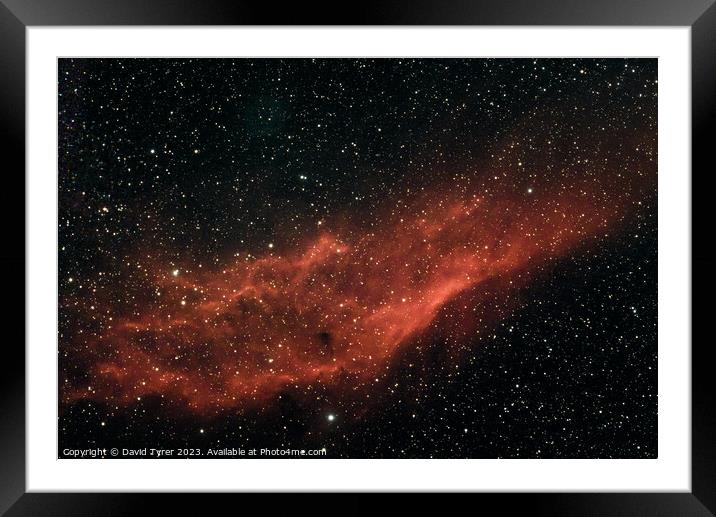 NGC1499 - California Nebula Framed Mounted Print by David Tyrer