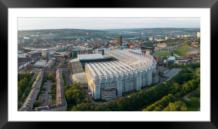 St James Park Aerial View Framed Mounted Print by Apollo Aerial Photography