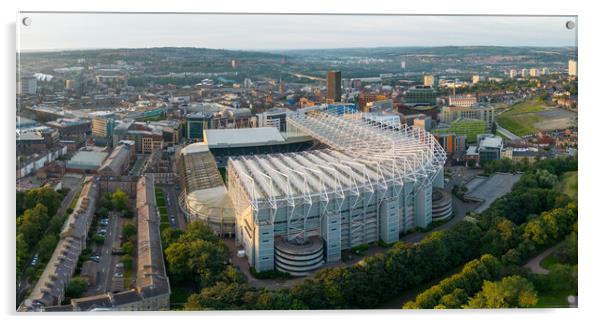 St James Park Aerial View Acrylic by Apollo Aerial Photography