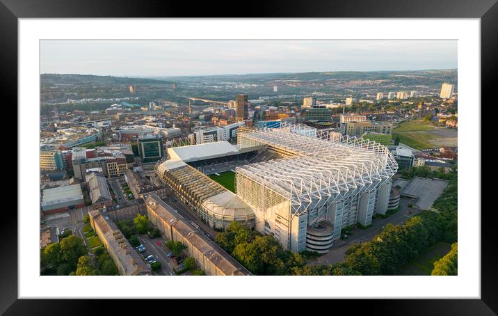 St James Park From The Air Framed Mounted Print by Apollo Aerial Photography