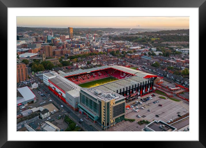 Bramall Lane City Views Framed Mounted Print by Apollo Aerial Photography