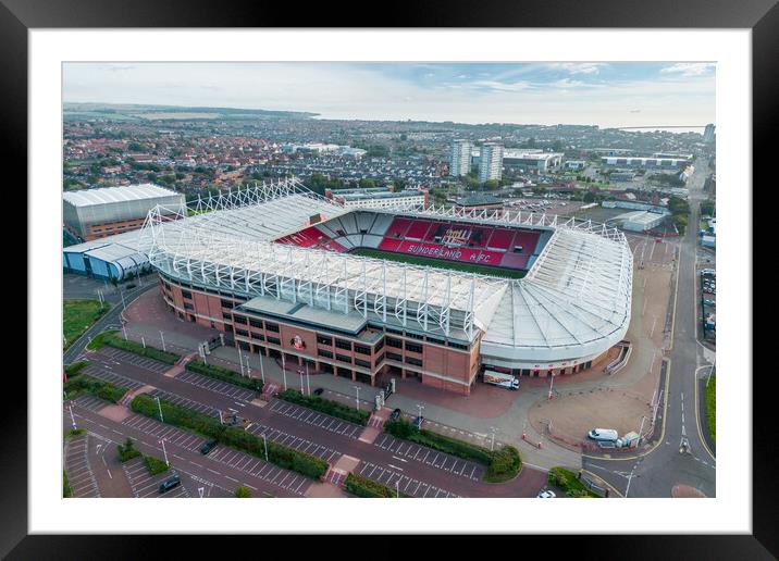 Sunderland AFC Framed Mounted Print by Apollo Aerial Photography