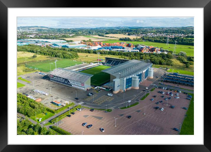 Falkirk Stadium Framed Mounted Print by Apollo Aerial Photography