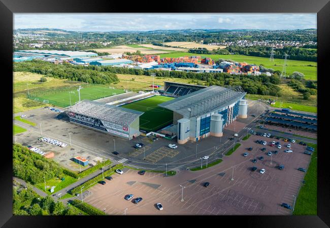 Falkirk Stadium Framed Print by Apollo Aerial Photography