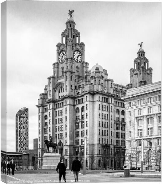 Royal Liver Building Canvas Print by Mike Shields