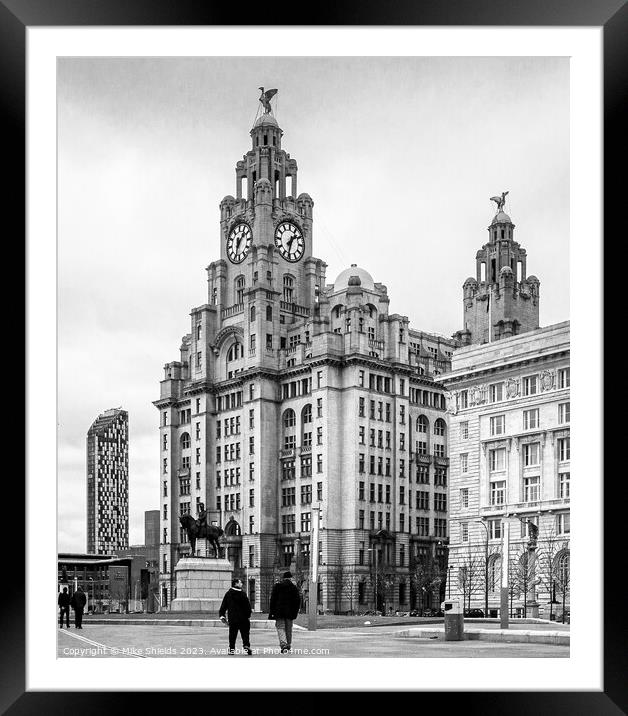 Royal Liver Building Framed Mounted Print by Mike Shields