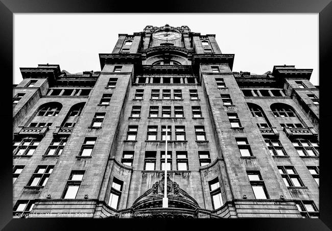 Royal Liver Building Framed Print by Mike Shields