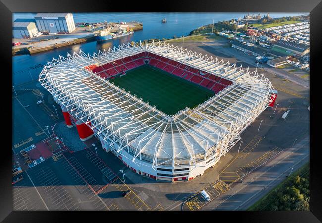 The Riverside Stadium Framed Print by Apollo Aerial Photography