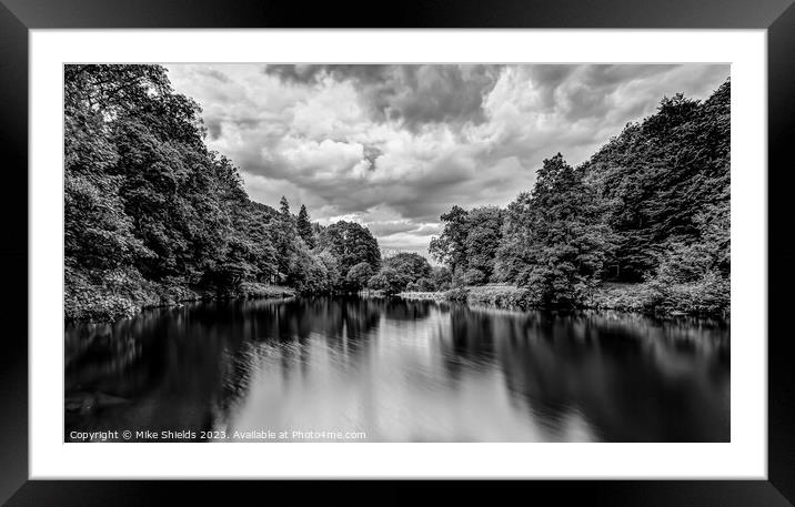 River Conwy Pool Framed Mounted Print by Mike Shields