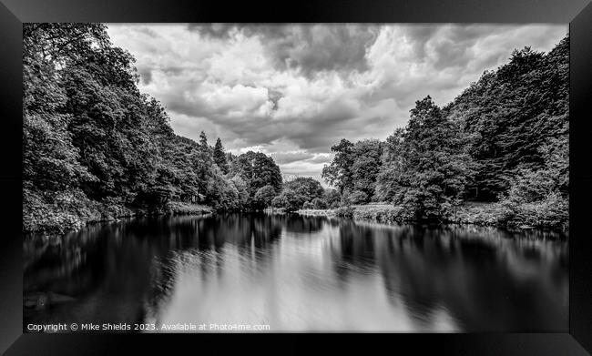 River Conwy Pool Framed Print by Mike Shields