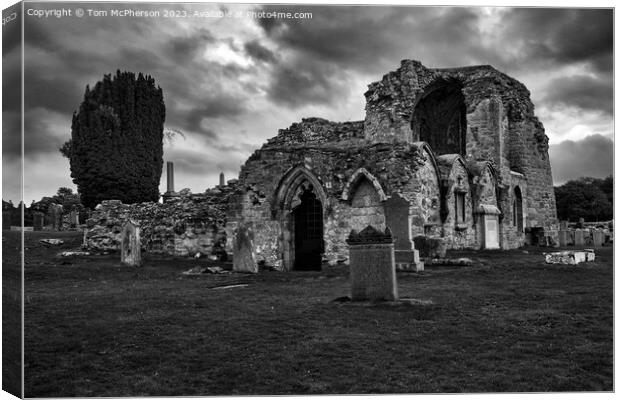 Kinloss Abbey  Canvas Print by Tom McPherson