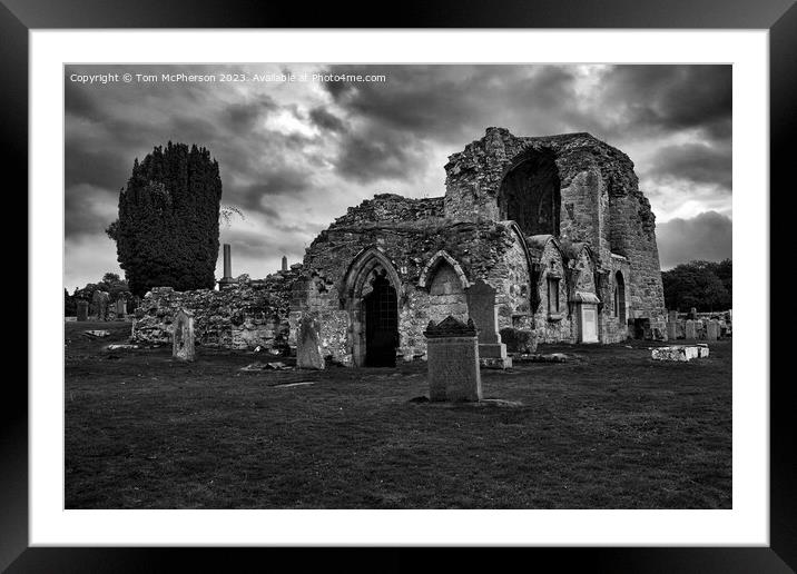 Kinloss Abbey  Framed Mounted Print by Tom McPherson