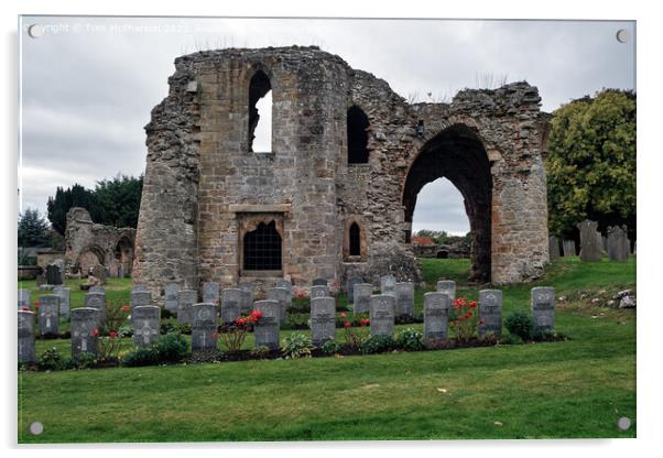 Kinloss Abbey Ruin Acrylic by Tom McPherson