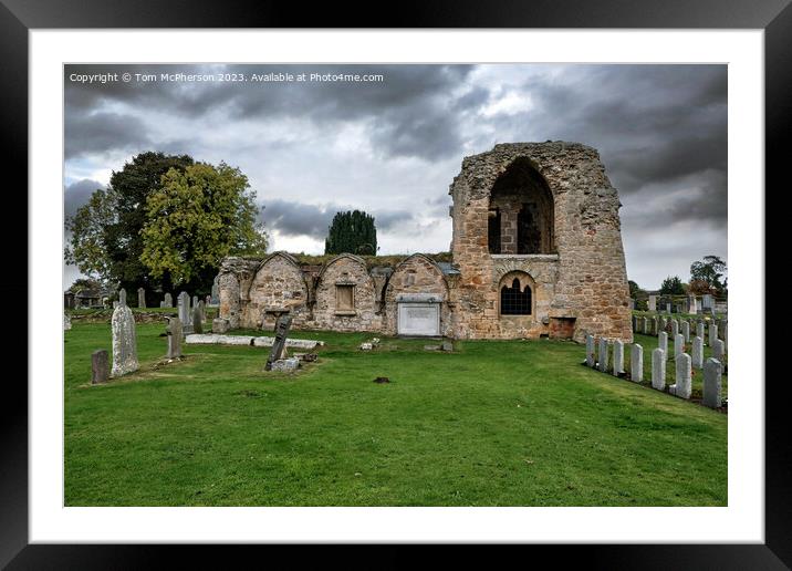Kinloss Abbey Framed Mounted Print by Tom McPherson