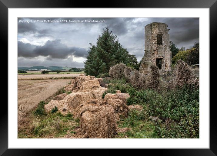 Kinloss Abbey Tower Framed Mounted Print by Tom McPherson