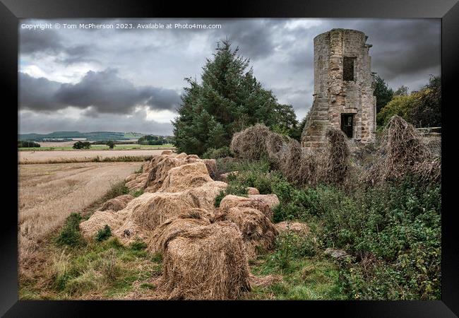 Kinloss Abbey Tower Framed Print by Tom McPherson