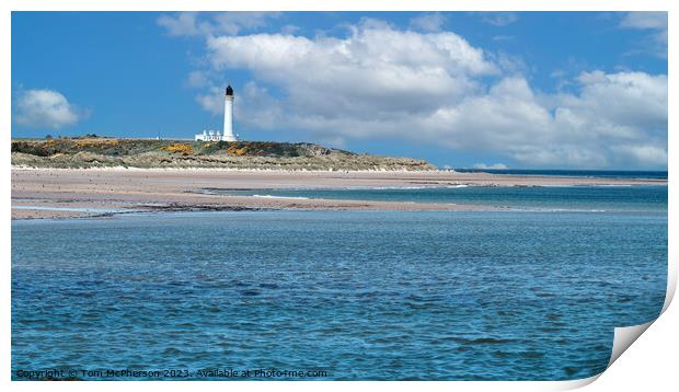 Lossiemouth Lighthouse Print by Tom McPherson