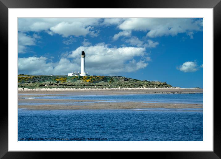 Lossiemouth West Beach Lighthouse Framed Mounted Print by Tom McPherson