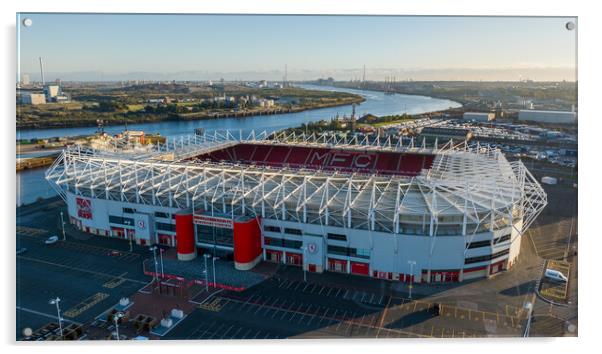 Middlesbrough Football Club Acrylic by Apollo Aerial Photography
