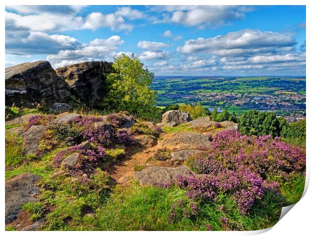 Surprise View at Otley Chevin  Print by Darren Galpin