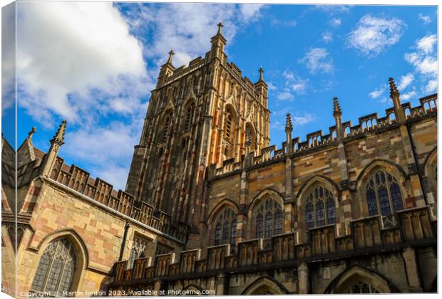 Great Malvern Priory Canvas Print by Martin fenton