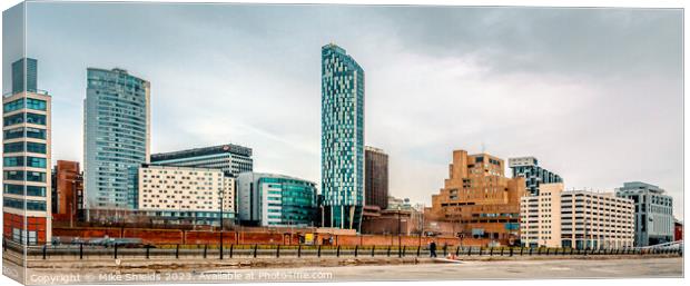 Liverpool's Modern Skyline Canvas Print by Mike Shields