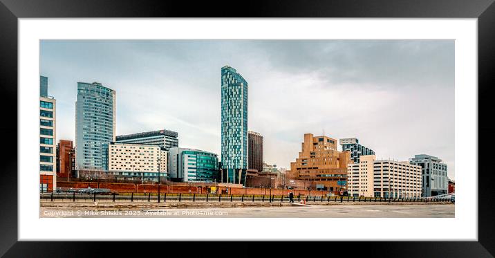Liverpool's Modern Skyline Framed Mounted Print by Mike Shields