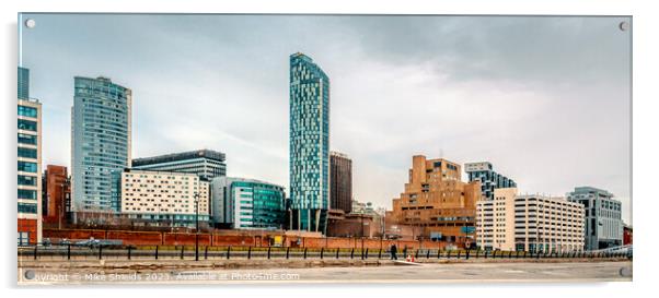 Liverpool's Modern Skyline Acrylic by Mike Shields