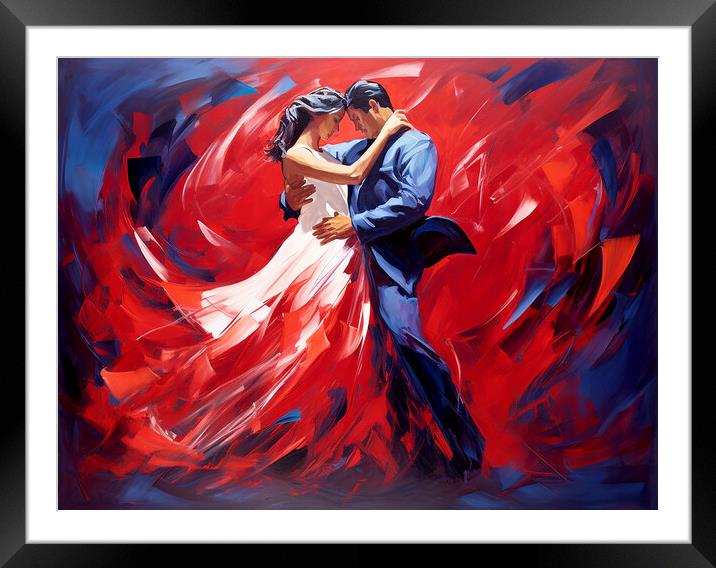 The Waltz Framed Mounted Print by Steve Smith