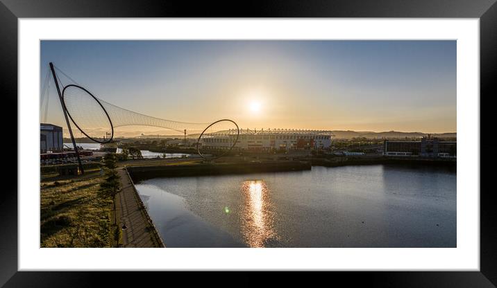 At The Riverside Framed Mounted Print by Apollo Aerial Photography