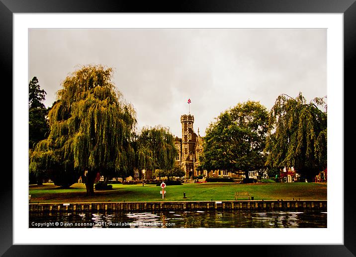 Oakely Court Hotel, Berkshire Framed Mounted Print by Dawn O'Connor