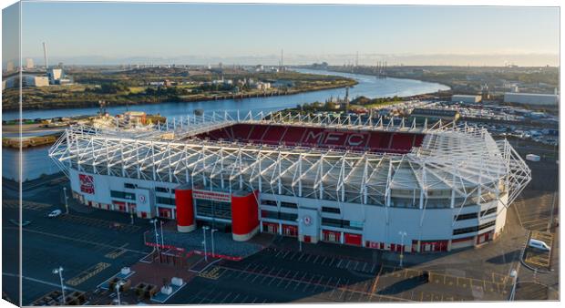 Middlesbrough Football Club Canvas Print by Apollo Aerial Photography
