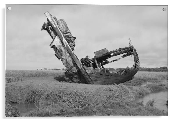 Shipwrecked  Acrylic by Michael Mcinroy