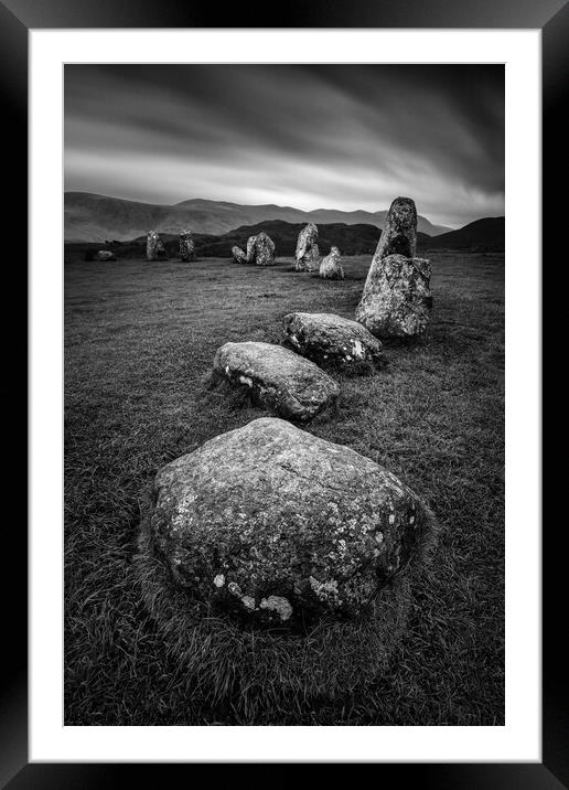Castlerigg Stone Circle I Framed Mounted Print by Dave Bowman
