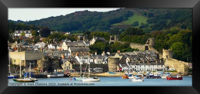 Conwy Town walls Framed Print by Mark Chesters