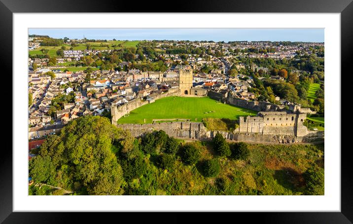 Richmond Castle North Yorkshire Framed Mounted Print by Steve Smith
