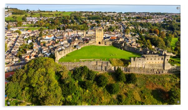 Richmond Castle North Yorkshire Acrylic by Steve Smith