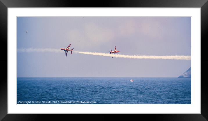 The Red Arrows Framed Mounted Print by Mike Shields