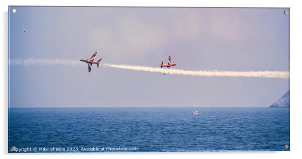 The Red Arrows Acrylic by Mike Shields