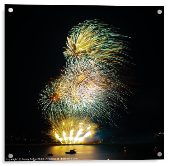 plymouth Firework Contest 2023 Acrylic by Jonny Angle