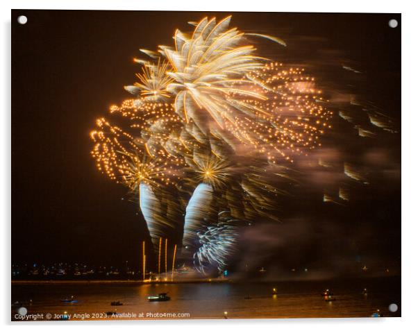 plymouth Firework Contest 2023 Acrylic by Jonny Angle
