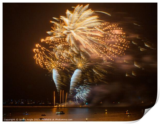 plymouth Firework Contest 2023 Print by Jonny Angle