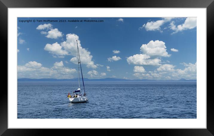 Lone Yachtsman Framed Mounted Print by Tom McPherson
