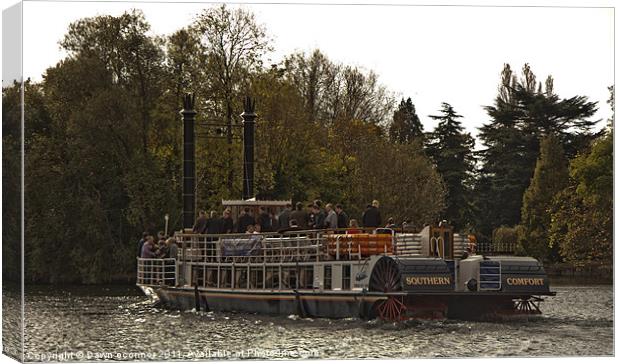 River Thames Paddlesteamer Canvas Print by Dawn O'Connor
