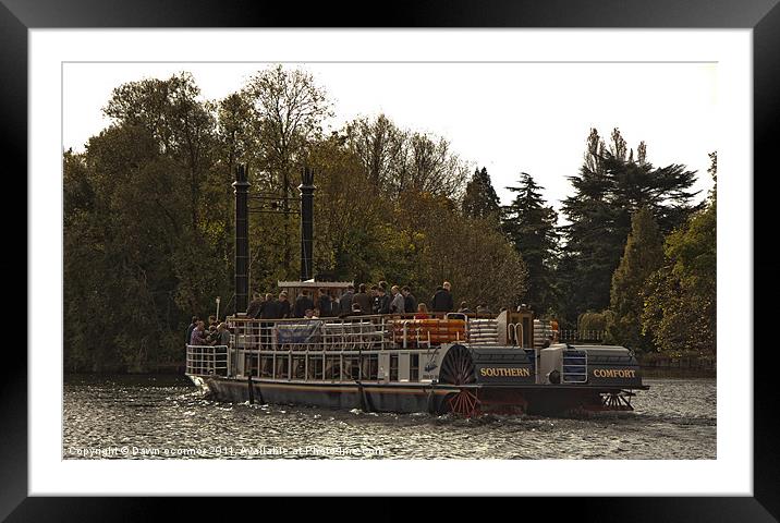 River Thames Paddlesteamer Framed Mounted Print by Dawn O'Connor
