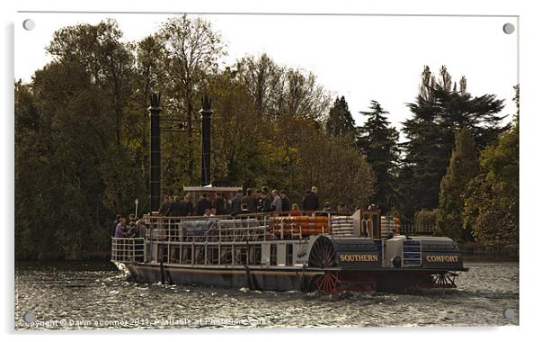 River Thames Paddlesteamer Acrylic by Dawn O'Connor