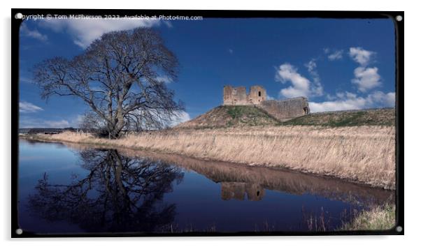 Historic Duffus Castle Acrylic by Tom McPherson